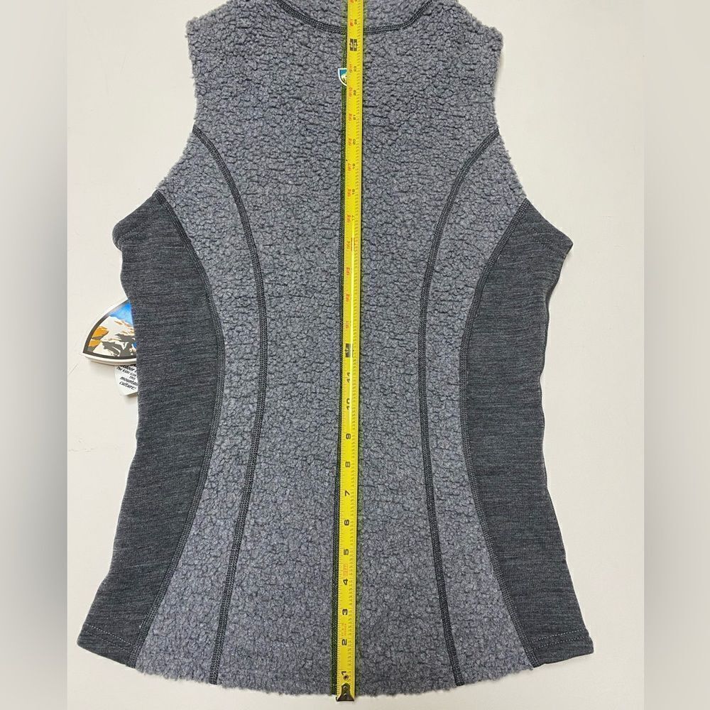 Kühl NWT Women’s Gray Kozet Wool Blend Full Zip Vest Sz XS - Picture 3 of 12